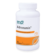 Klaire Labs Adrenamin - Adrenal Support Supplement with Cordyceps Mushroom, Rhodiola, Eleuthero & Pantothenic Acid B5 - Gluten-Free Adrenal Health Support Supplements for Men & Women 120 Capsules