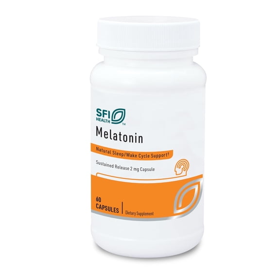 Klaire Labs Melatonin-SR - Sustained 'Time Release' Melatonin 2mg Capsules - Sleep Support for Men & Women (60 Capsules)