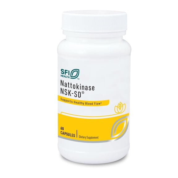 Klaire Labs Nattokinase NSK-SD - Proteolytic Enzyme for Cardiovascular Support, Dairy & Gluten-Free (60 Capsules)