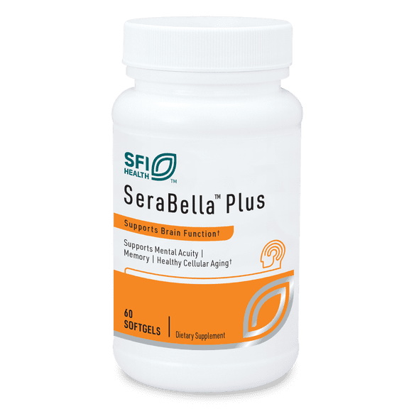 Klaire Labs SFI Health SeraBella Plus (Formerly Phosphatidyl Serine) - 500 Milligrams Phospholipid Complex with Phosphatidylcholine to Support Brain and Nerve Function (60 Softgels)