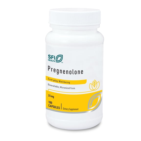 Klaire Labs Pregnenolone, Mood & Energy Support - 25mg (100 Capsules)