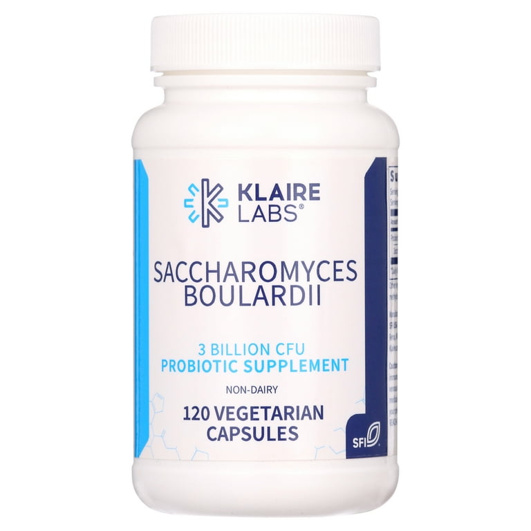  Klaire Labs Saccharomyces Boulardii - Probiotic Supplement to  Help Support Healthy Yeast Balance, Immune & Digestive Health - Acid  Resistant, Shelf-Stable, Hypoallergenic & Dairy-Free (60 Capsules) : Health  & Household
