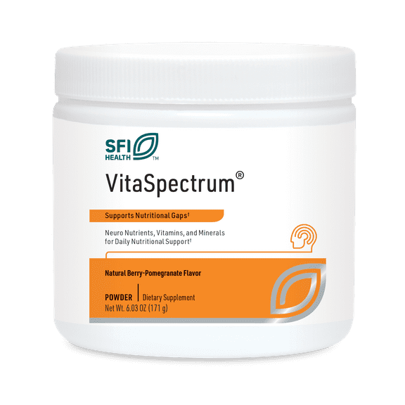 Klaire Labs VitaSpectrum Powder - Children's Multivitamin/Mineral with 23 Essential Nutrients in Berry-Pomegranate for Kids, No Copper, Iron, Gluten or Casein (30 Servings, 165 Grams)