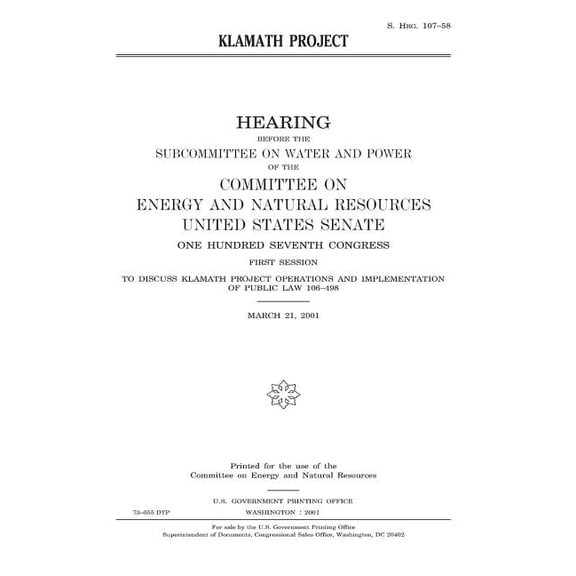 Klamath Project (Paperback)