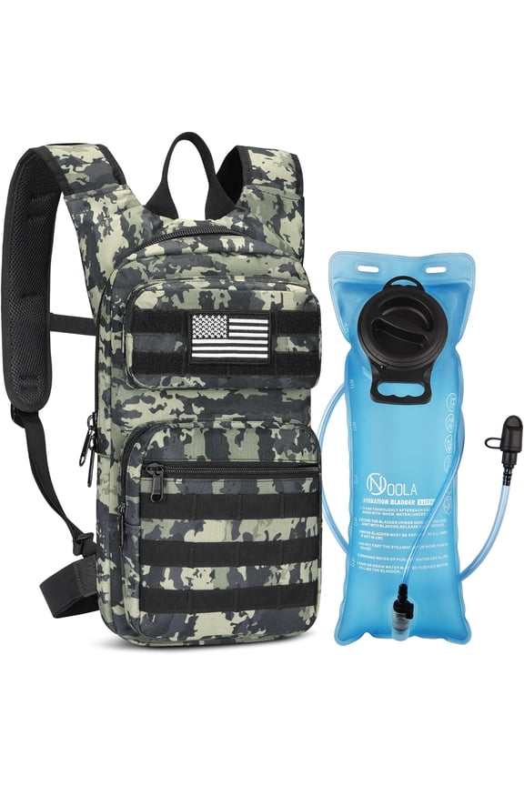 17L Hydration Backpack with 3L TPU Water Bladder, Water Backpack Hydration Pack for Hiking Cycling, Molle Compatible Water Backpack