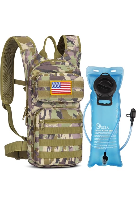 17L Hydration Backpack with 3L TPU Water Bladder, Water Backpack Hydration Pack for Hiking Cycling, Molle Compatible Water Backpack