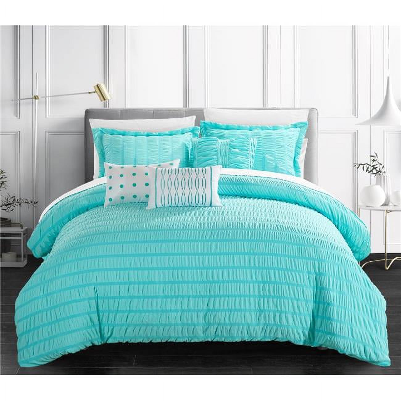 Klara Bohemian Inspired Bedding 10 Piece Comforter Set Blue Queen Klara Bohemian Inspired Bedding 10 Piece Comforter Set Blue Queen