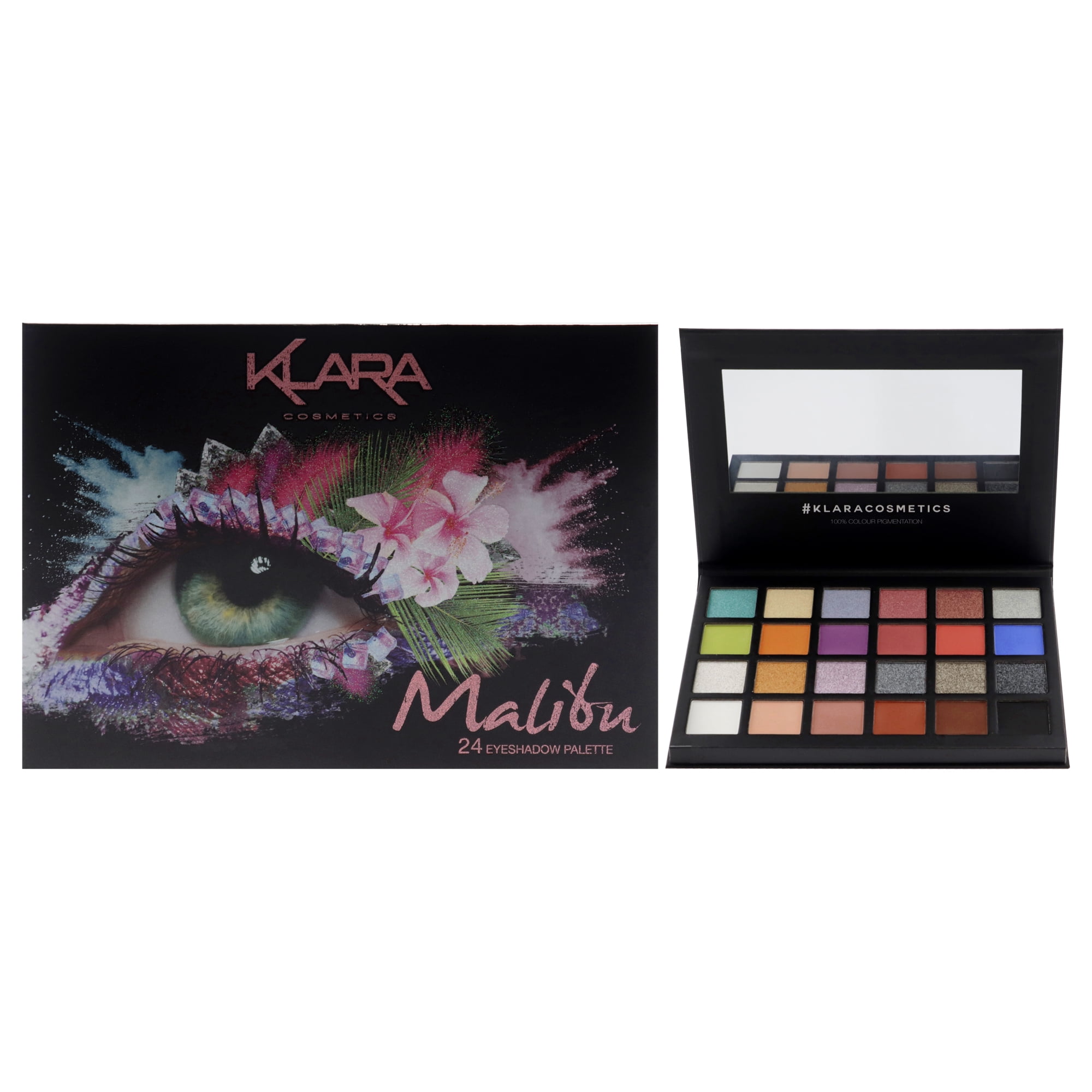 Klara 24 Eyeshadow Palette - Malibu , 1.68 oz Eye Shadow