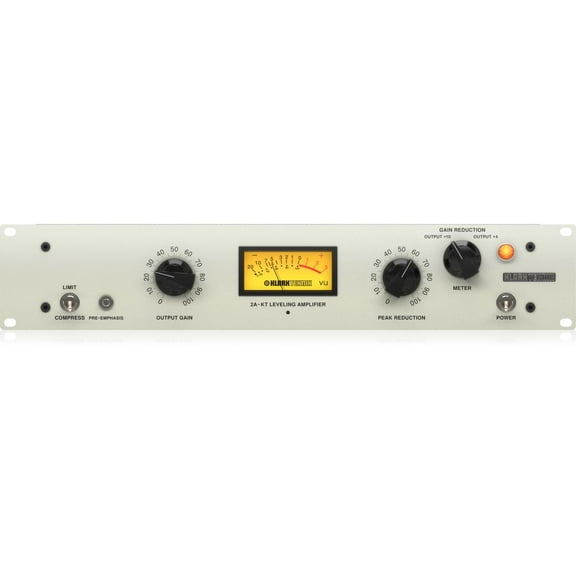 Klark Teknik 2A-KT Classic Leveling Amplifier with Vacuum Tubes, Optical Attenuator and Midas Transformers