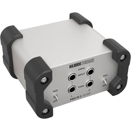 Klark Teknik DI 20P PRO DI 2 Passive Stereo DI Box with Midas Transformer and Extended Dynamic Range