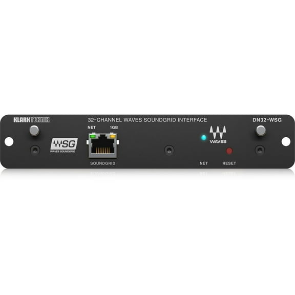Klark Teknik DN32-WSG Expansion Card for 32-Channel Low-Latency AoIP in WAVES SoundGrid Networks
