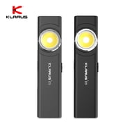 Klarus E5 Rechargeable EDC Flat Flashlights,600 Lumen ,IPX4, with Magnetic base,2 Park,Dark Gray&Black