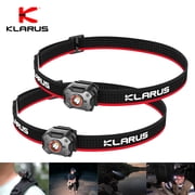 Klarus HM3 Rechargeable Flashlight Headband with Red Light, 670 Lumen,IPX5 Water-resistant,Black,2 Parks