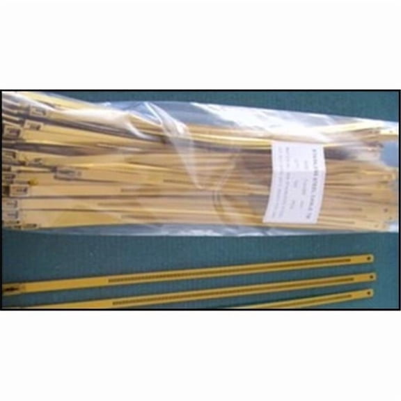 Klarus CTS-06P7X300ACC-GOLD Stainless Steel Cable Tie, Anodized Gold - 10 Piece Per Pack