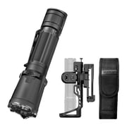 Klarus XT11GT Pro Rechargeable Tactical Flashlight, 3300 Lumens IPX8 Waterproof,Black,1 Piece,With Flashlight Holster