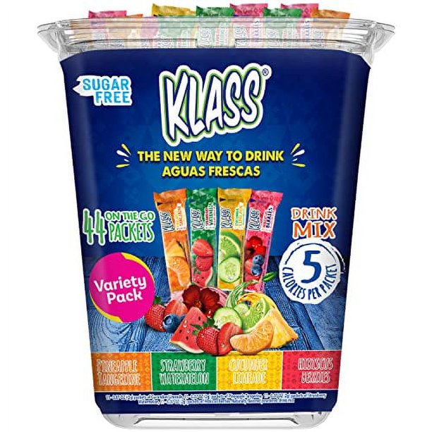 Klass Aguas Frescas, Fruit Variety Pack, Sugar Free Drink Mix , OnThe