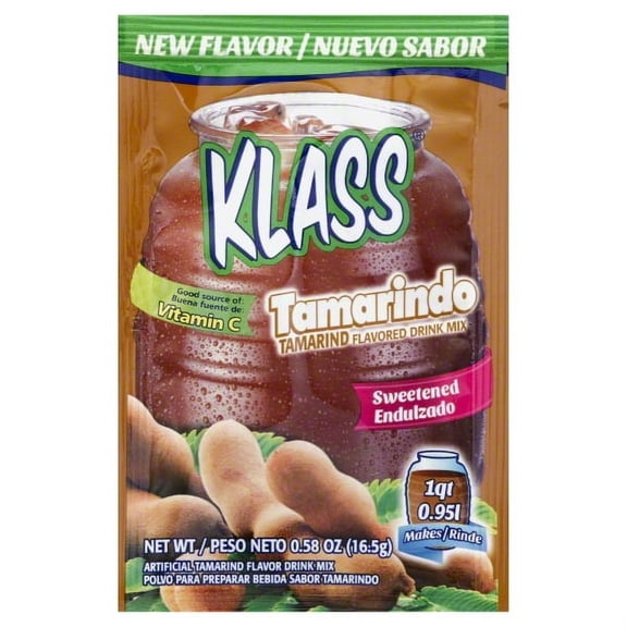 Klass Aguas Frescas , Powder Instant Drink Mix, Tamarindo Flavored, Net QTY 1quart