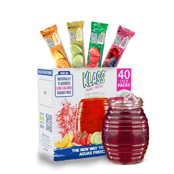Klass Aguas Frescas, Powdered Drink Mix Variety Pack, Water Drink Mix