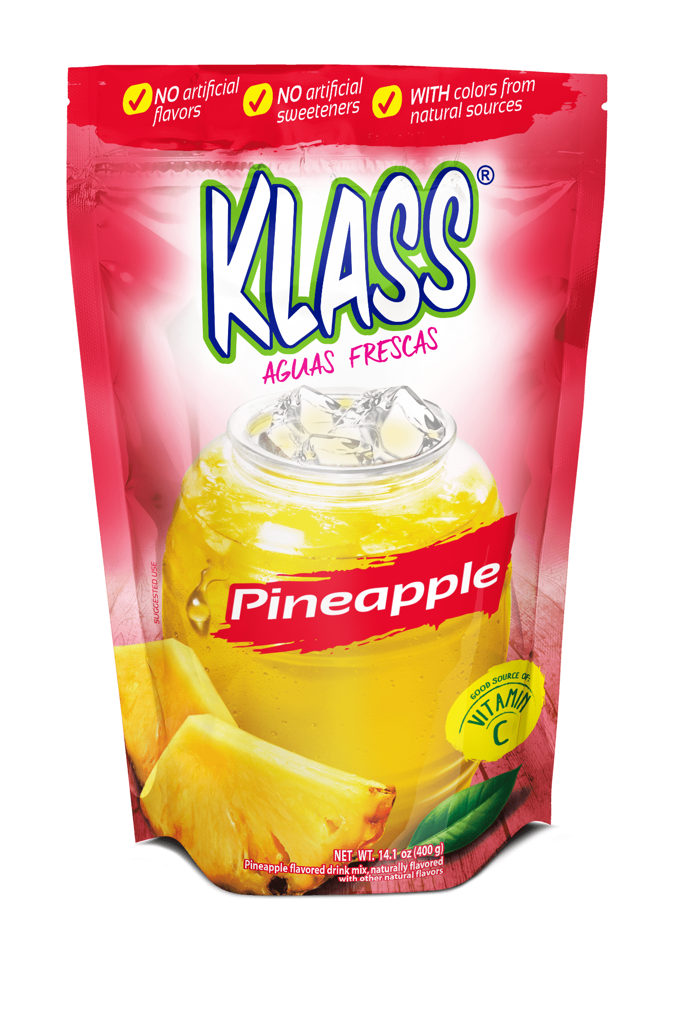 Klass Aguas Frescas Powdered Instant Drink Mix Pineapple Flavored Bonus