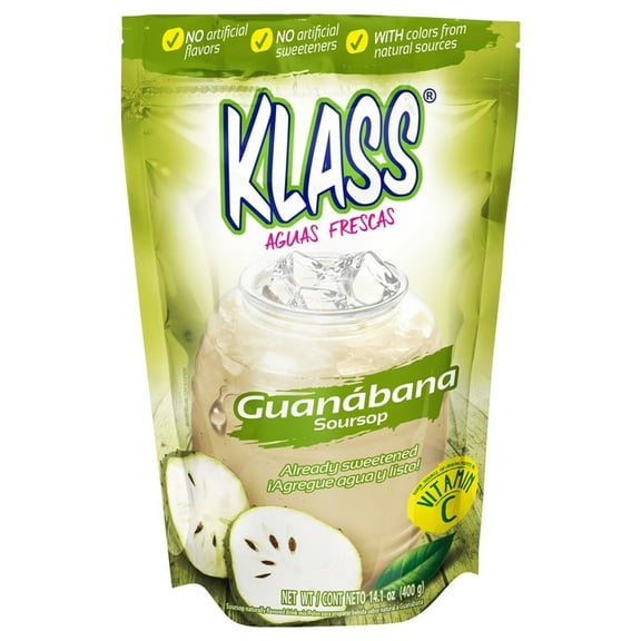 Klass Guanabana Soursop Flavored Drink Mix 14.1 oz (Pack of 84)