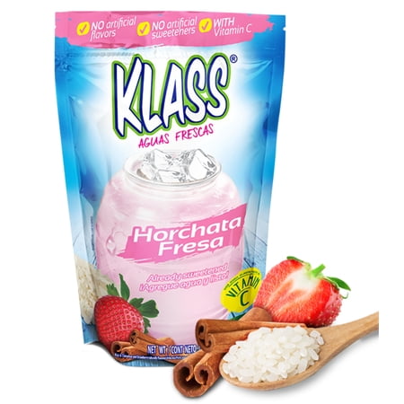 Klass Horchata Fresa Drink Mix Powder 14.1 oz