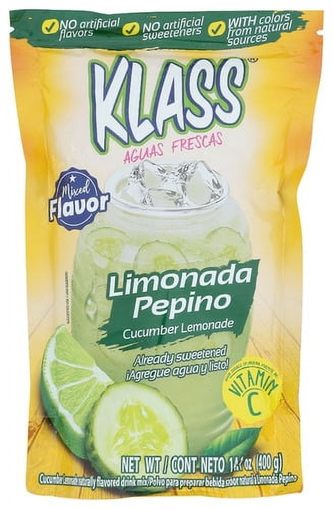 Klass Mix Beverage Lemonade Cucumber 14.1 oz (Pack Of 6)