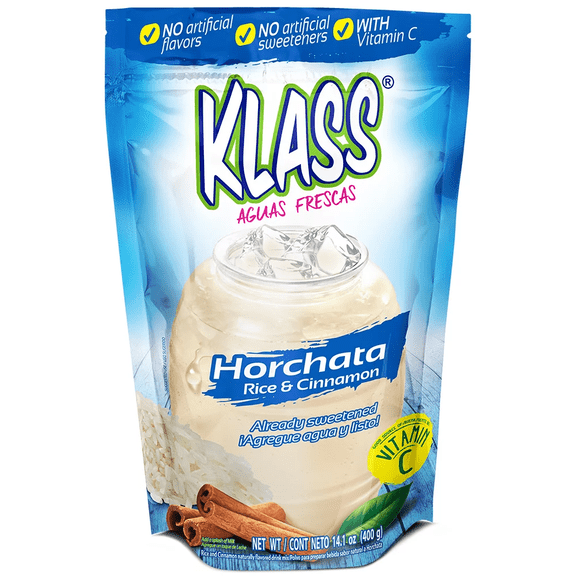 Klass Rice and Cinnamon Horchata Beverage Mix, 14.1 oz [Pack of 6]