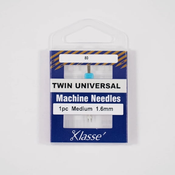 Klasse Twin Universal Sewing Machine Needle Size 1.6mm 80/12