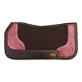 thumbnail image 1 of Klassy Cowgirl 28" x 30" Pink Prairie Contoured Felt Saddle Pad, 1 of 2