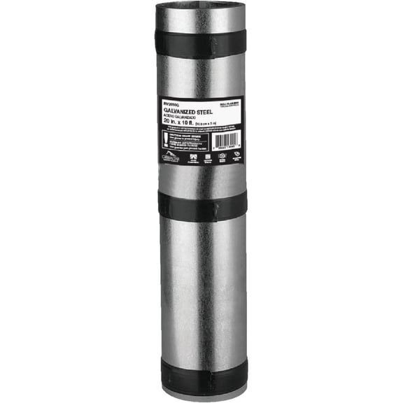 Klauer Roll Valley Valley Flashing - Galvanized - 20" x 10', Brown  Residential Use, Standard Application