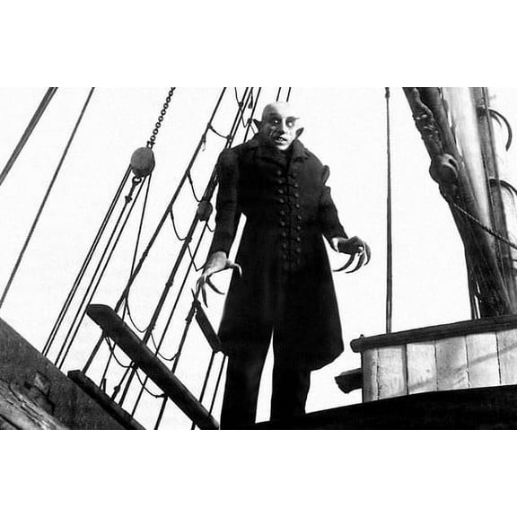 Klaus Kinski in Nosferatu: Phantom der Nacht long finger nails on ship The Vampire 24x36 Poster
