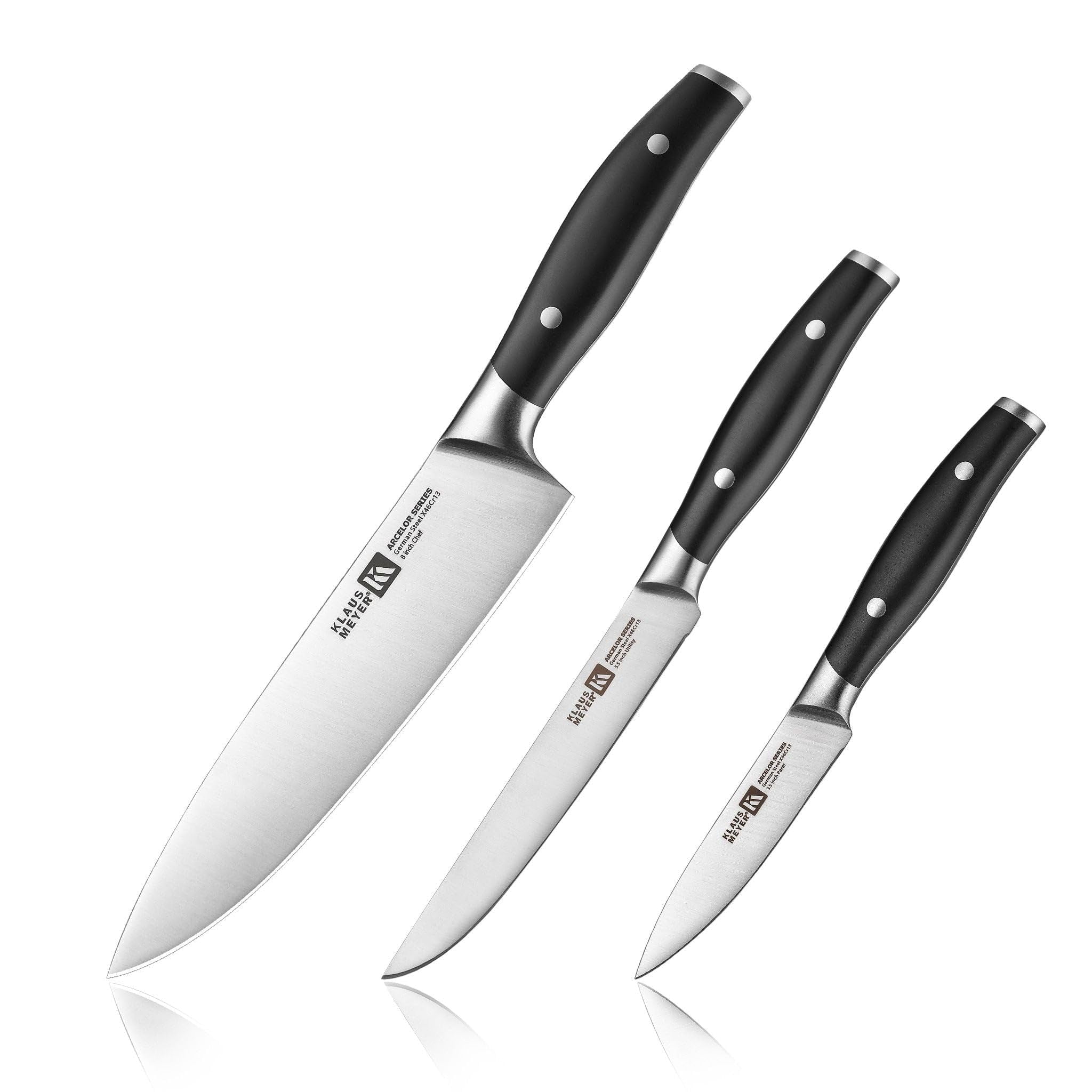 Klaus Meyer Arcelor Exclusive German Steel 3 Piece Knife Set