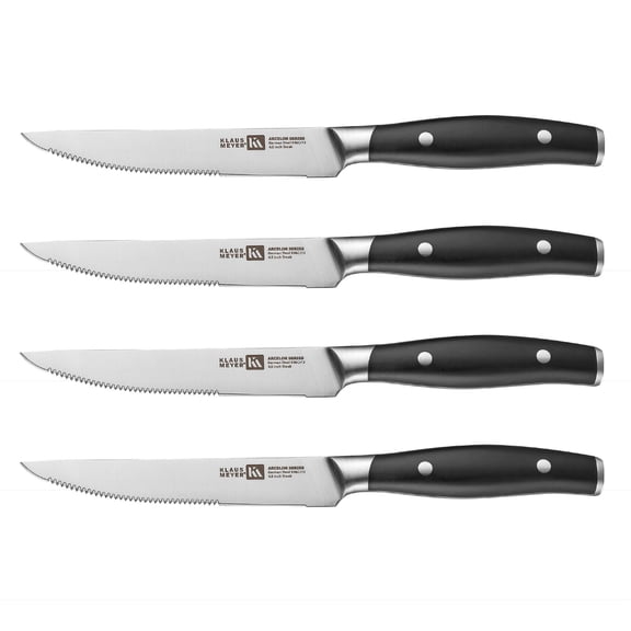 Klaus Meyer Arcelor Exclusive High-Quality German Steel 4 Piece Steak Knife Set