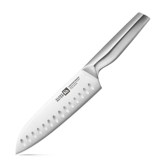 Klaus Meyer Contour High Carbon Steel 7 inch Santoku Kitchen Chef Knife