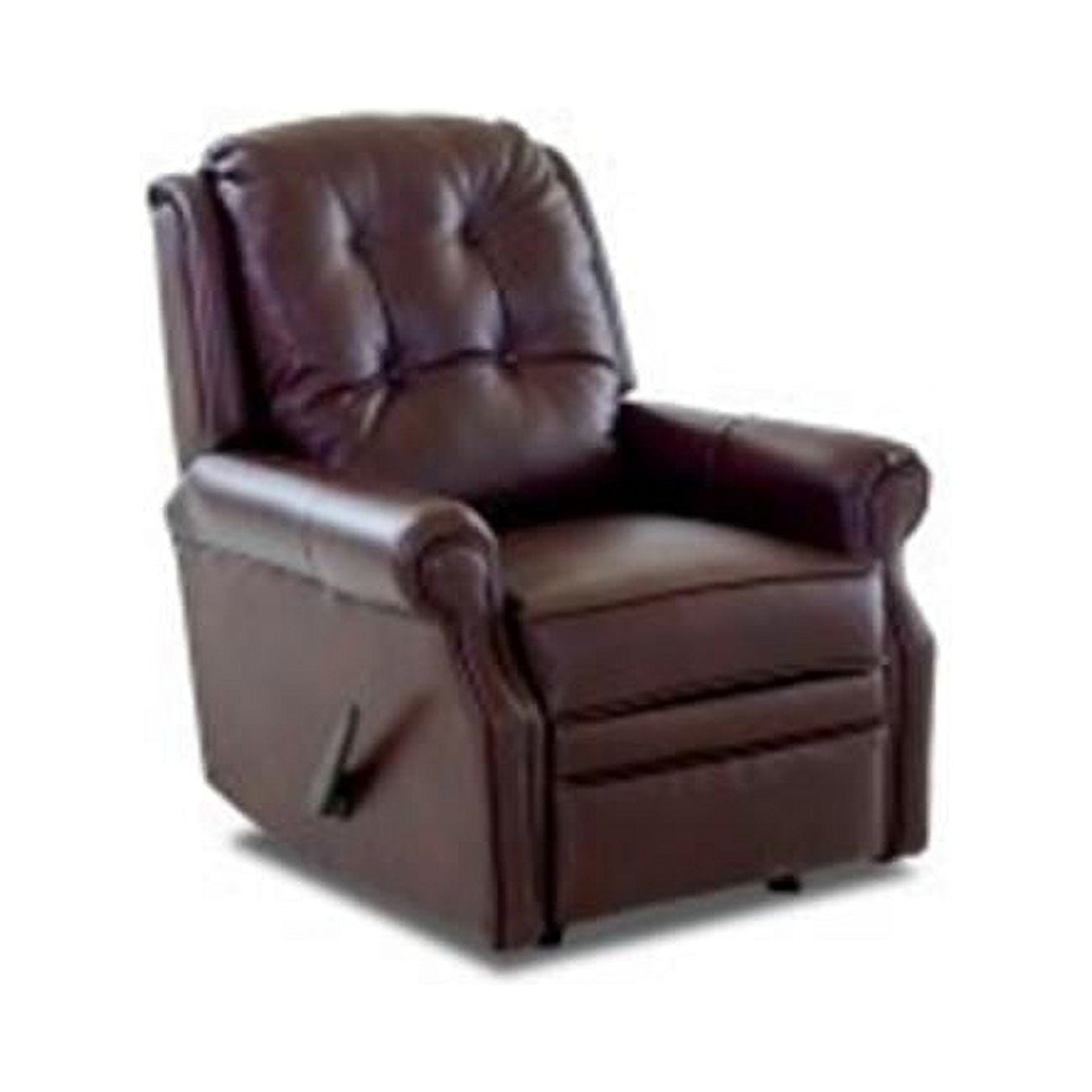 Klaussner Furniture 12013372791 38 x 32 x 36 in. Sand Key Leather Reclining Rocking Chair Walnut Walmart