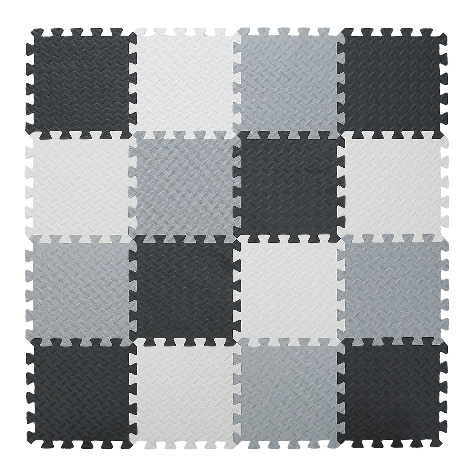 Klay Non-Toxic Baby Play Mat Black+White+Gray Soft Toddler