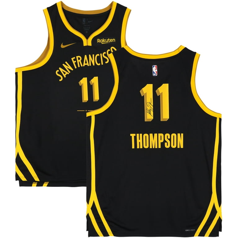 Klay Thompson Golden State Warriors Autographed Black 2023 24 City Edition Swingman Jersey Fanatics Authentic Certified Walmart