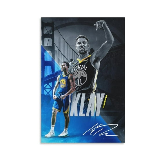 Klay Thompson Poster Wall Art Canvas Print Poster Home Bathroom Bedroom Office Living Room Decor Canvas Poster