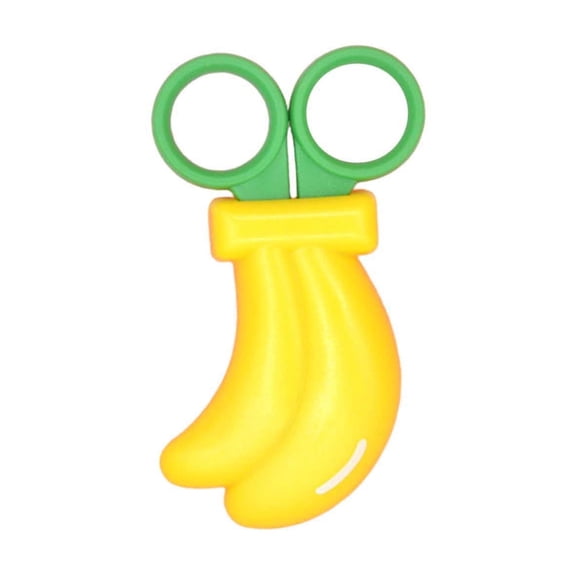 Klds Safety Scissors - Fruit Shaped Craft Scissors with Round Tip & Protective Cover, Lightweight Easy-Grip Handles, Perfect for Paper Cutting, Art Projects, Sch00l & Kindergarten Activities