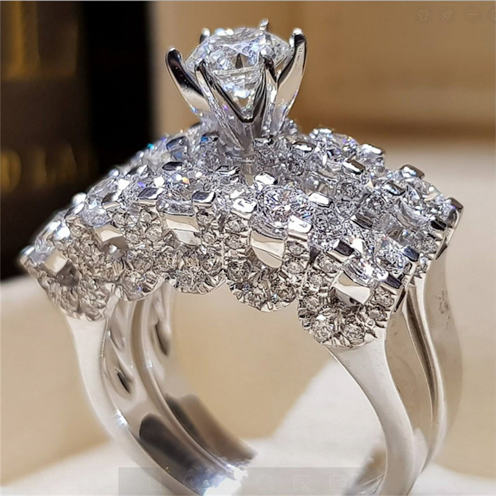 Women Engagement Rings Creative Round Ring Finger Exquisite Wedding Jewelry  ^ | eBay