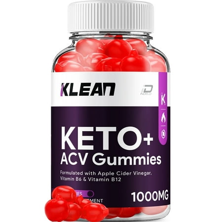 Klean ACV Gummies - Klean Apple Cider Vinegar Gummy Supplement for Energy - Klean Keto Gummies Dietary Supplement (60 Gummies)