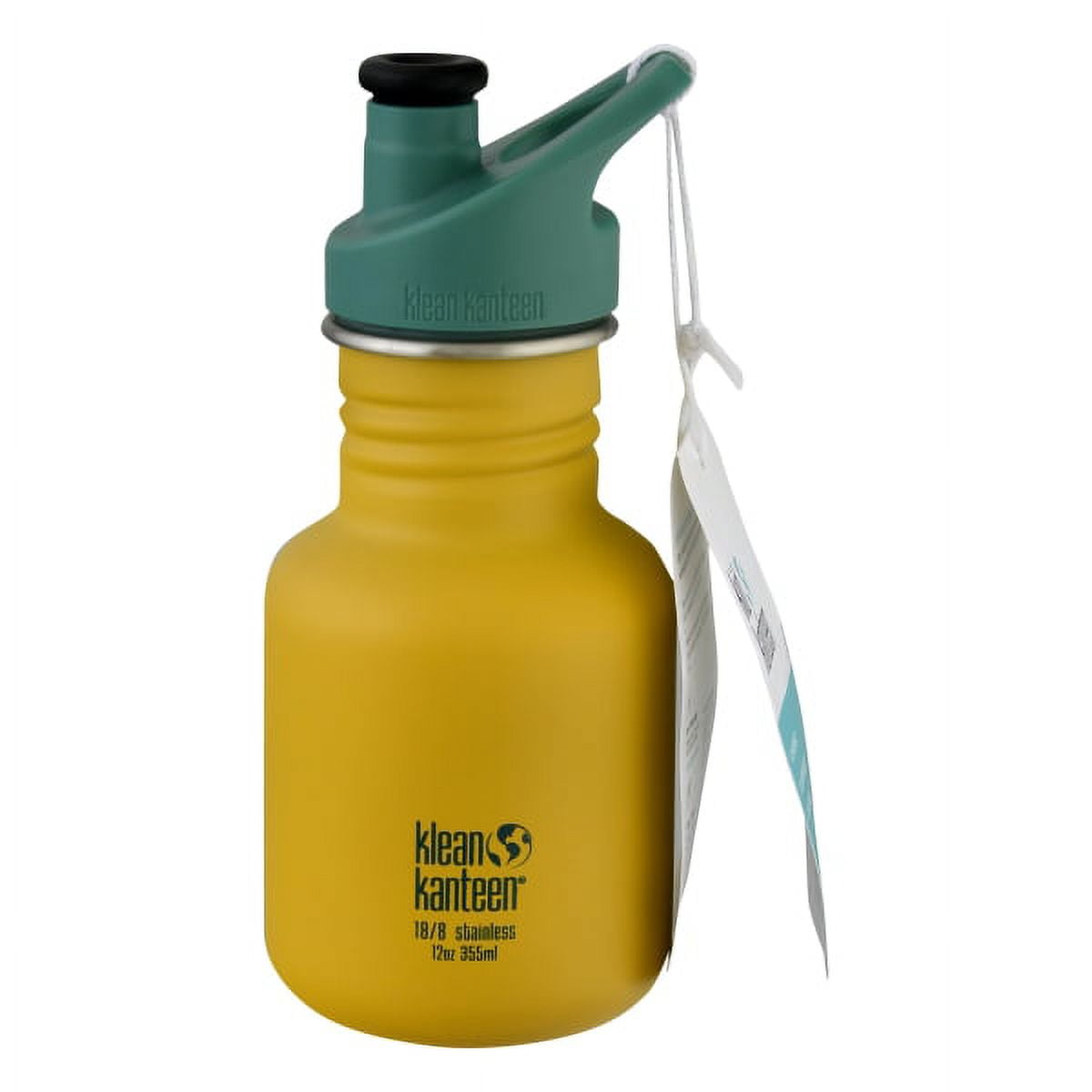 Klean Kanteen 12oz Insulated Classic Bottle w/ Bamboo Cap Snow 1010925