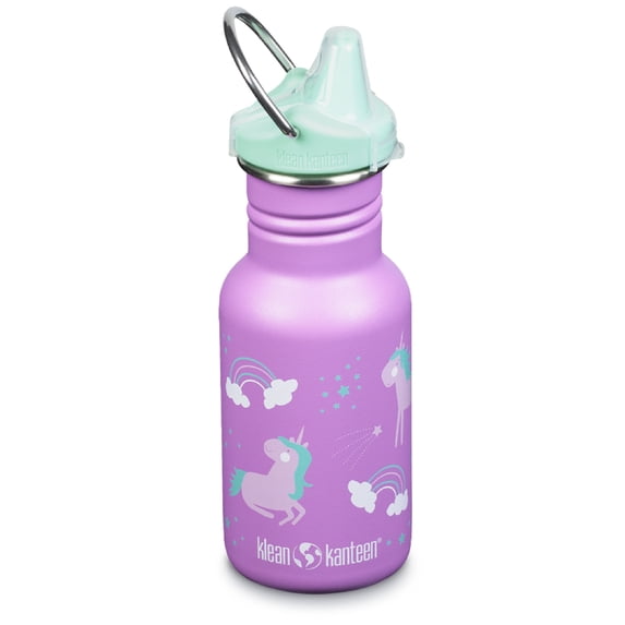 Klean Kanteen 12 oz Kid's Classic Narrow Bottle w/ Sippy Cap - Unicorns