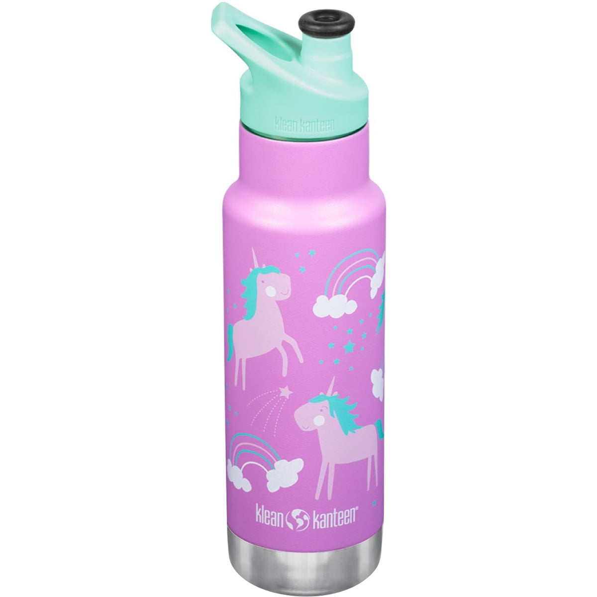 Klean Kanteen 12 oz. Kid's Insulated Narrow Bottle w/ Sport Cap Unicorns