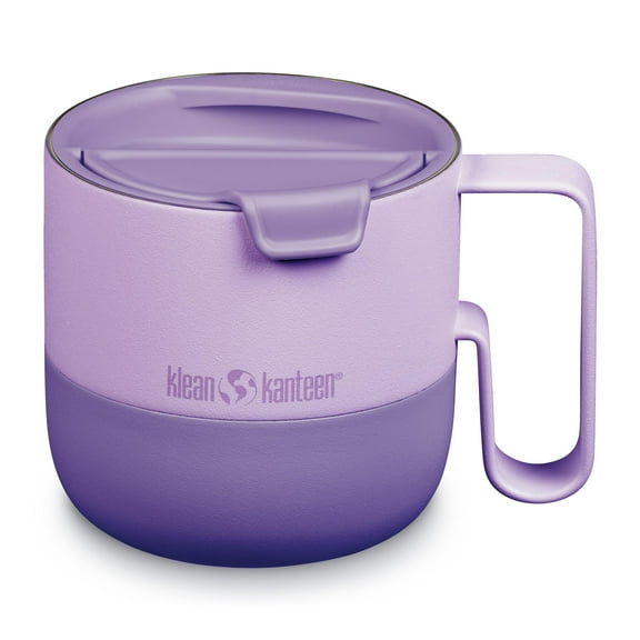 Klean Kanteen 16 oz Rise Tumbler - Hot & Cold Drink Tumbler - Reusable Insulted Tumbler & Coffee Cup - 90% Recycled Stainless Steel - With Tumbler Lid - Lilac, 16 oz