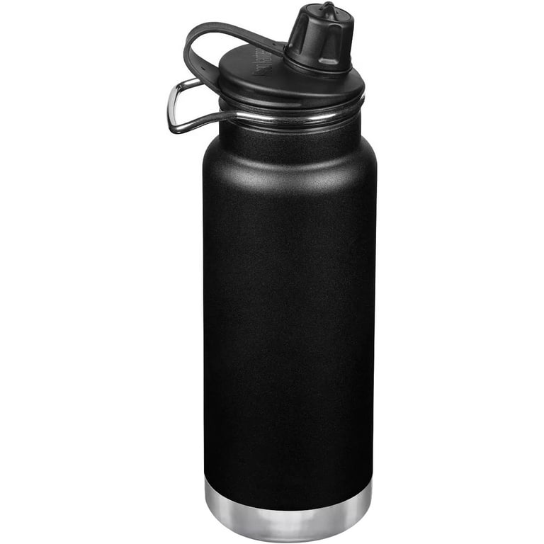 Klean Kanteen 32 fl oz Stainless Steel Insulated Water Bottle Chug Cap  Black 