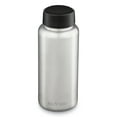 thumbnail image 1 of Klean Kanteen 40oz Light Weight Water Bottle Wide Loop Cap Brushed Stainless, 1, 1 of 8
