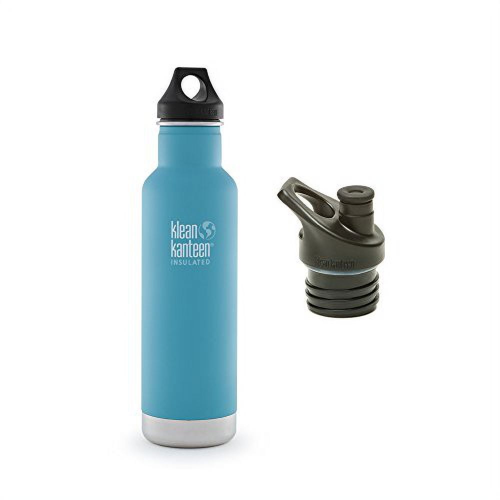 Klean Kanteen Classic Insulated Bottle Bundle with 2 Caps (Quiet