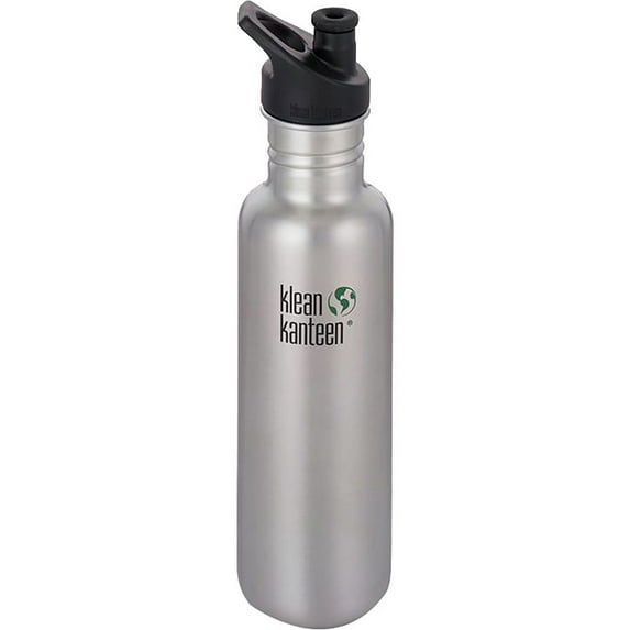 Klean Kanteen Classic W/Sport Cap Silver 27oz