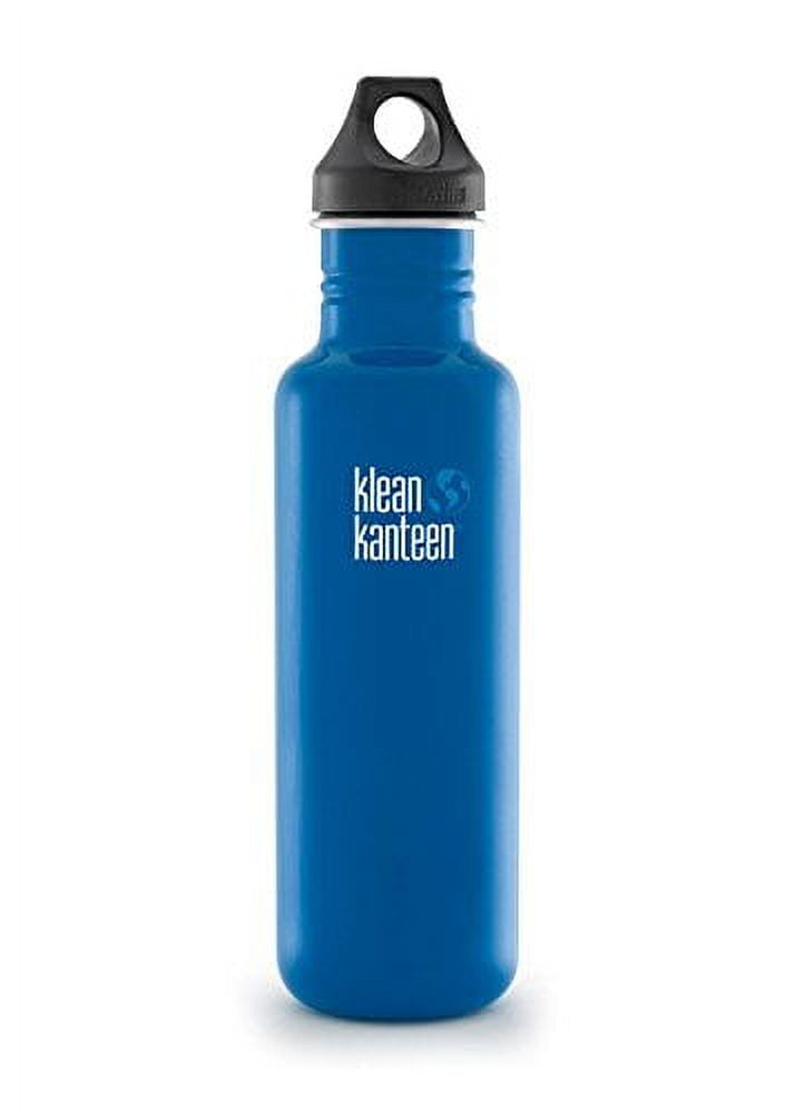 Klean Kanteen Brushed Stainless Steel Water Bottle with Sport Cap, 27 fl oz